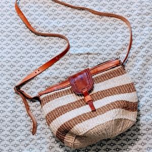 Woven Sisal Basket Bag - African Shoulder Bag